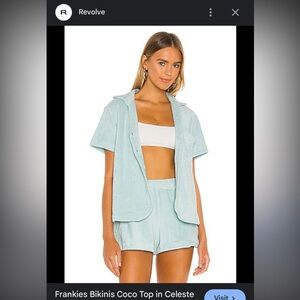 frankies bikinis terry cloth top